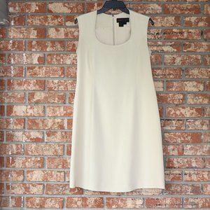 Elegant Cream Sleeveless Dress